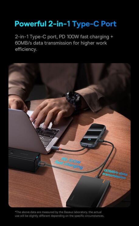 USB HUB Baseus AcmeJoy 7 in 1 (WKJZ010413) - Dark Gray (896481H) USB HUB Baseus AcmeJoy 7 in 1 (WKJZ010413) - Dark Gray: фото 19 из 31