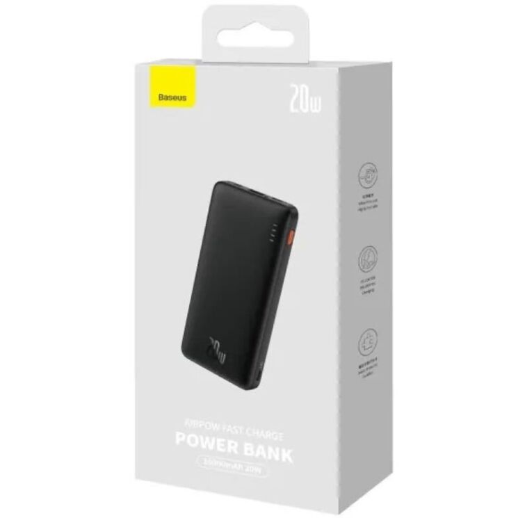Зовнішній акумулятор Baseus Airpow 20W (10000mAh) PPQD090001 - Black: фото 11 з 26