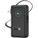 Зовнішній акумулятор WIWU Wi-P049 NOBLE 35W (10000mAh) + кабель Type-C - Black (995503B). Фото 1 з 4