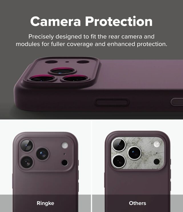 Защитный чехол Ringke Silicone Magnetic для iPhone 18 Pro (8800380463110) - Stone: фото 14 из 20