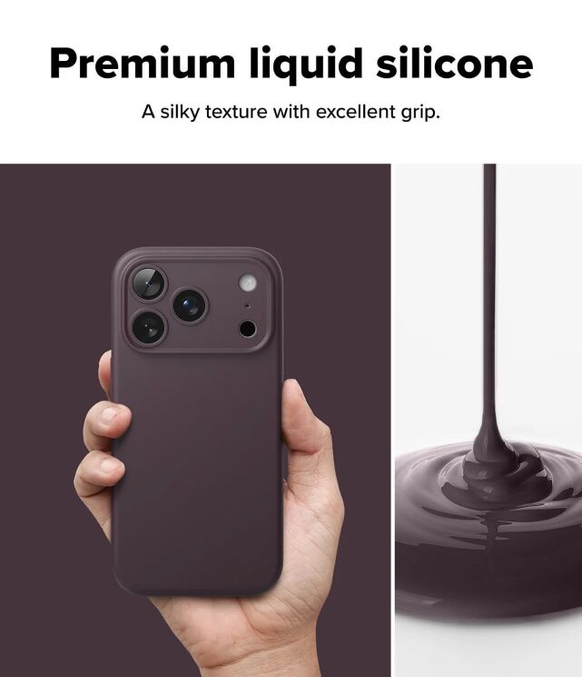 Защитный чехол Ringke Silicone Magnetic для iPhone 18 Pro (8800380463110) - Stone: фото 9 из 20