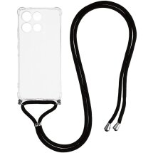 Захисний чохол UniCase AirBag with Strap для Motorola Moto G56 - Transparent: фото 1 из 3