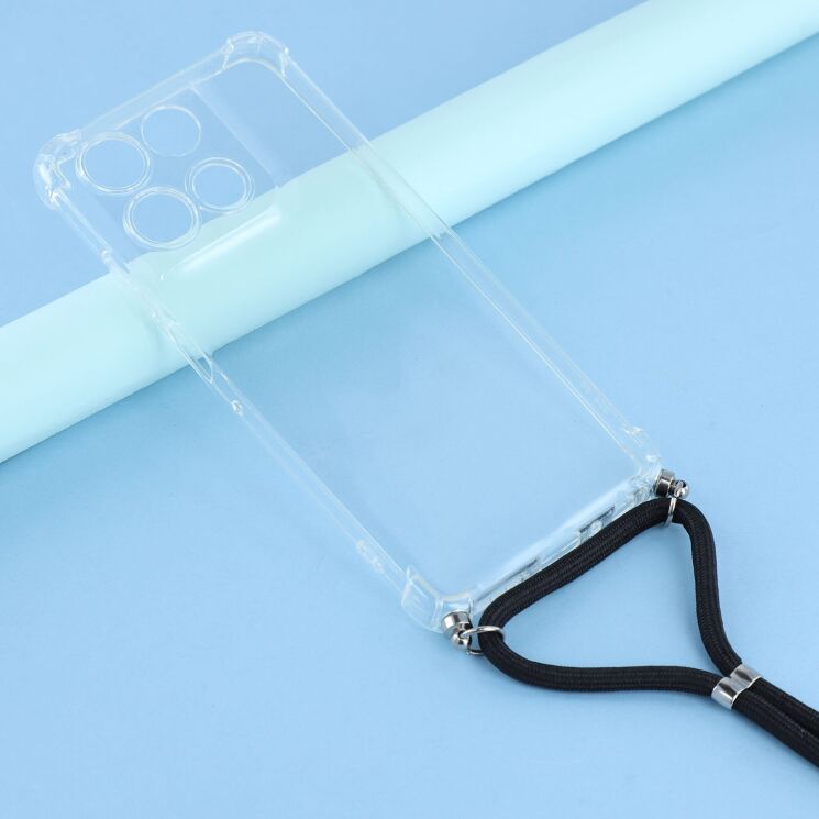Захисний чохол UniCase AirBag with Strap для Motorola Moto G56 - Transparent: фото 2 из 3