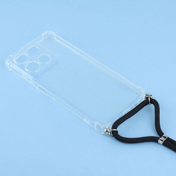 Захисний чохол UniCase AirBag with Strap для Motorola Moto G56 - Transparent: фото 3 из 3