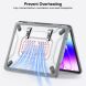 Защитная накладка Deexe Honeycomb Kickstand Design для Apple MacBook Neo (2026) - Navy Blue (236712NB). Фото 12 из 16