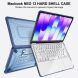 Защитная накладка Deexe Honeycomb Kickstand Design для Apple MacBook Neo (2026) - Navy Blue (236712NB). Фото 6 из 16