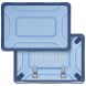 Защитная накладка Deexe Honeycomb Kickstand Design для Apple MacBook Neo (2026) - Navy Blue (236712NB). Фото 5 из 16