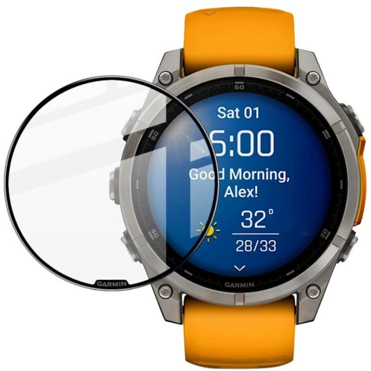 Защитная пленка IMAK Watch Film для Garmin Fenix 8 (47mm) - Black: фото 1 из 8