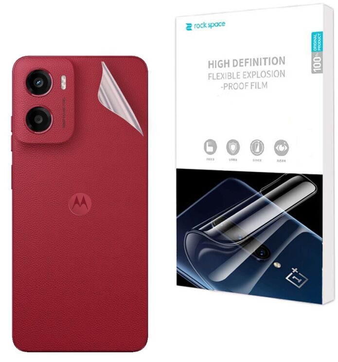Захисна плівка на задню панель RockSpace SuperClear для Motorola Moto G05: фото 1 з 9