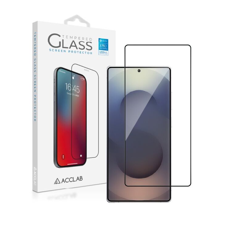 Защитное стекло ACCLAB Full Glue для Samsung Galaxy S25 Ultra (S938) - Black: фото 2 из 7
