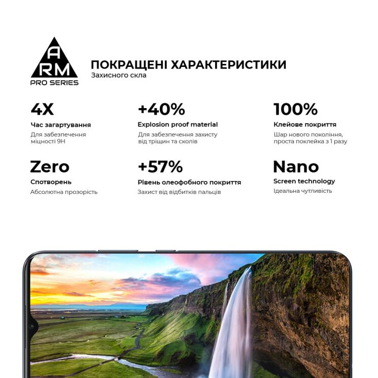 Защитное стекло ArmorStandart Pro 5D для Realme C21Y / C25Y - Black: фото 5 из 6