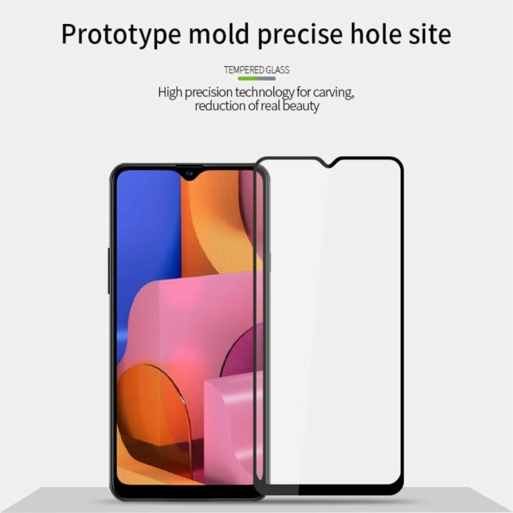 Захисне скло MOFI 9H Full Glue для Samsung Galaxy A20s (A207) - Black: фото 8 з 15