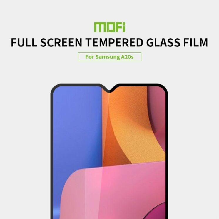 Захисне скло MOFI 9H Full Glue для Samsung Galaxy A20s (A207) - Black: фото 5 з 15