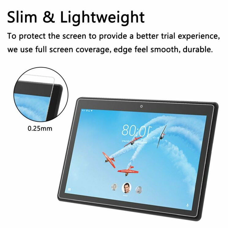 Защитное стекло Deexe Clear Glass для Lenovo Tab E10 (TB-X104): фото 4 из 8