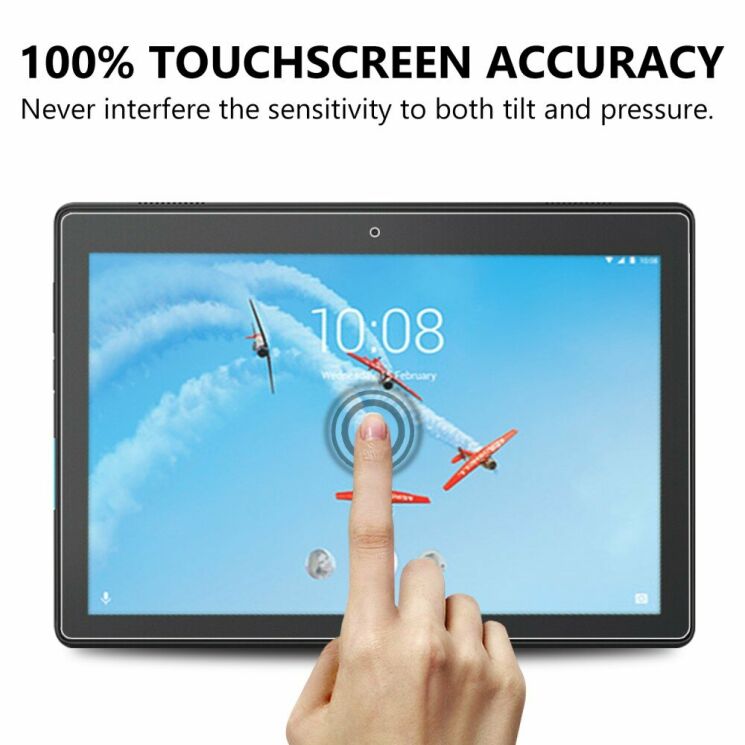 Защитное стекло Deexe Clear Glass для Lenovo Tab E10 (TB-X104): фото 5 из 8