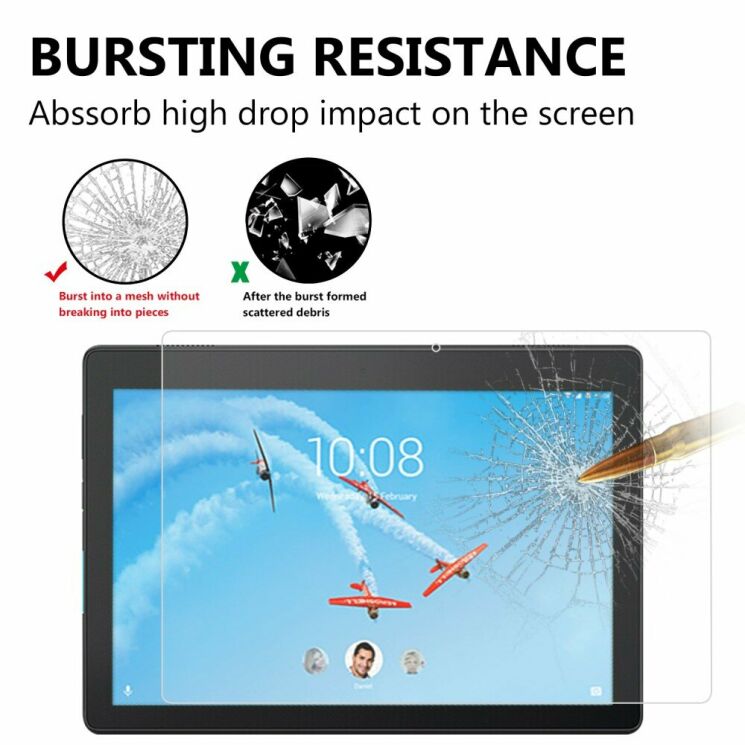 Защитное стекло Deexe Clear Glass для Lenovo Tab E10 (TB-X104): фото 3 из 8