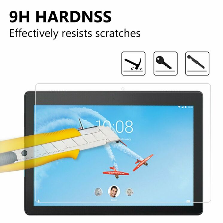 Защитное стекло Deexe Clear Glass для Lenovo Tab E10 (TB-X104): фото 6 из 8