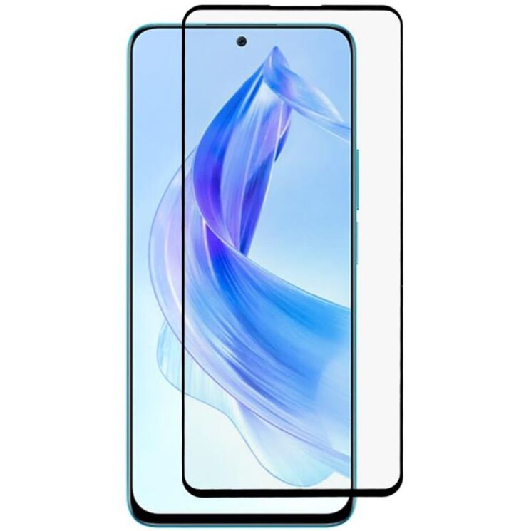 Захисне скло Deexe Full Glue Coverage для Honor 90 Lite - Black: фото 1 з 8