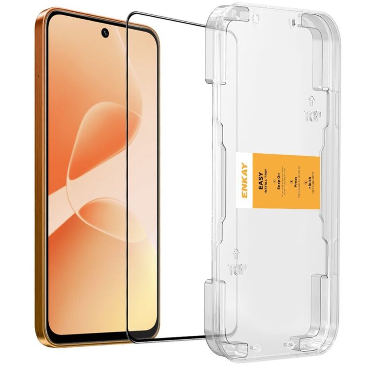 Защитное стекло ENKAY Easy Install Full Glue для Infinix Smart 20 - Black (411219B) Защитное стекло ENKAY Easy Install Full Glue для Infinix Smart 20 - Black: фото 1 из 7