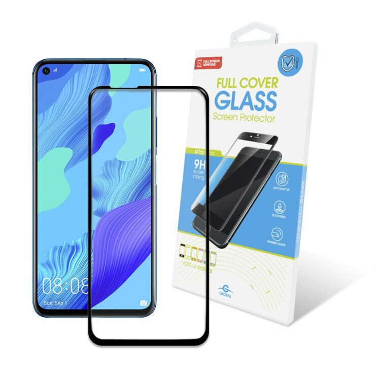 Защитное стекло Global Full Glue для Huawei Nova 5T / Honor 20 - Black: фото 1 из 3