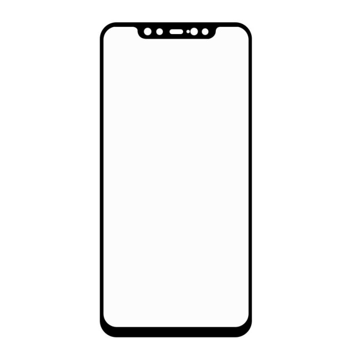 Захисне скло HAT PRINCE Full Glue 9H 2.5D для Xiaomi Mi 8 - Black: фото 2 з 9