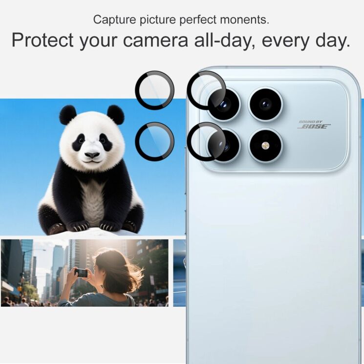 Захисне скло IMAK Camera Black Lens для Xiaomi Poco F8 Pro - Black: фото 6 з 9