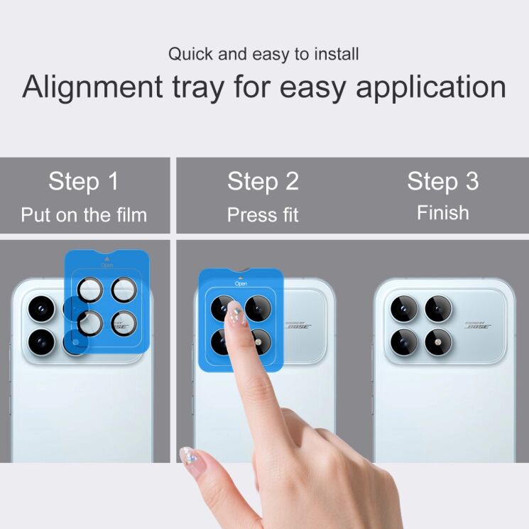 Захисне скло IMAK Camera Black Lens для Xiaomi Poco F8 Pro - Black: фото 5 з 9