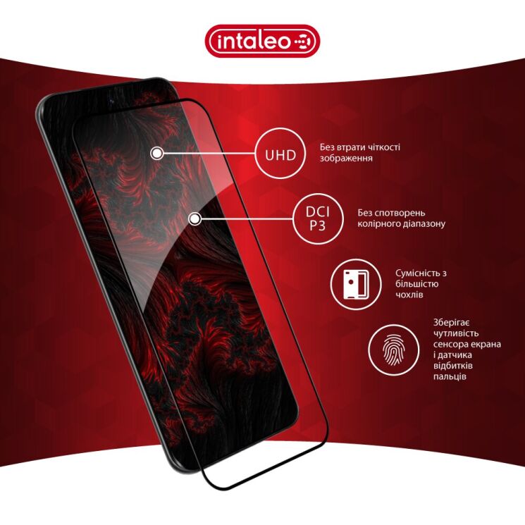 Защитное стекло Intaleo Full Glue для Infinix Hot 60 Pro Plus - Black: фото 4 из 8