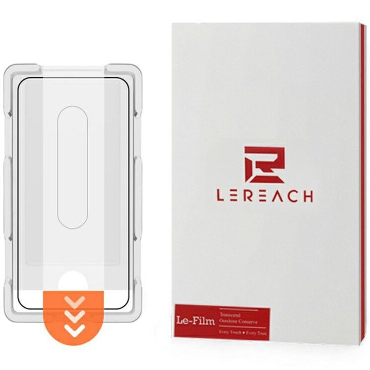 Захисне скло LEREACH Tempered Glass Full Screen Protector для Apple iPhone 16e / 17e - Black: фото 2 з 11