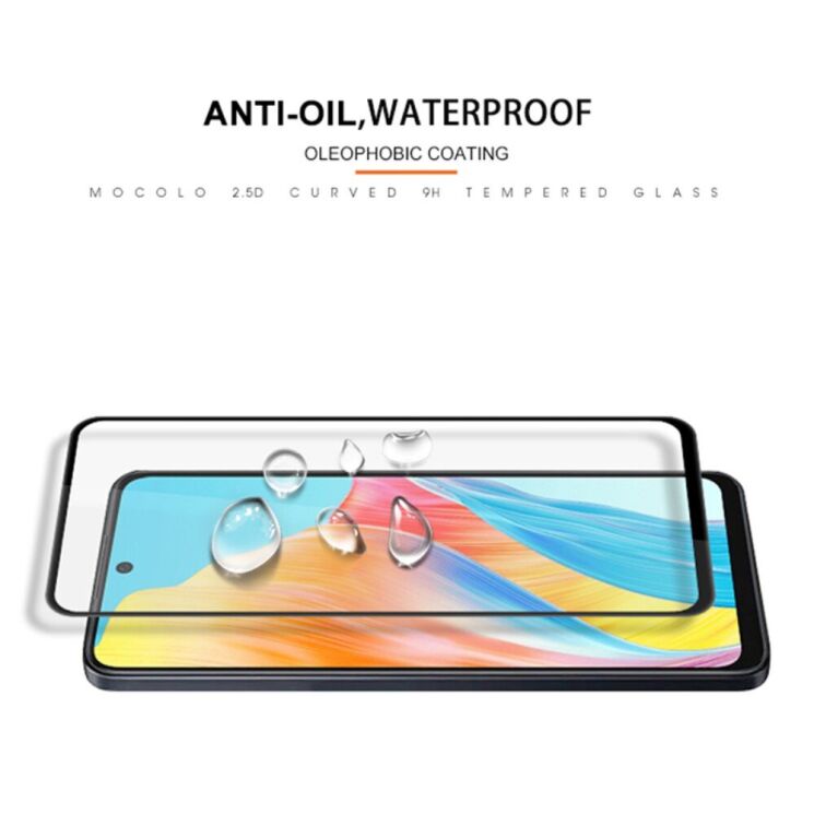 Защитное стекло MOCOLO Full Glue Cover для OPPO A58 - Black: фото 6 из 7