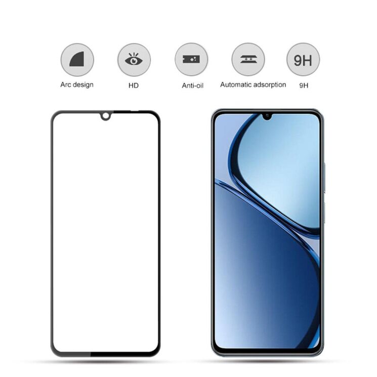 Защитное стекло MOCOLO Full Glue Cover для Realme C61 / C63 / Note 60x - Black: фото 3 из 9