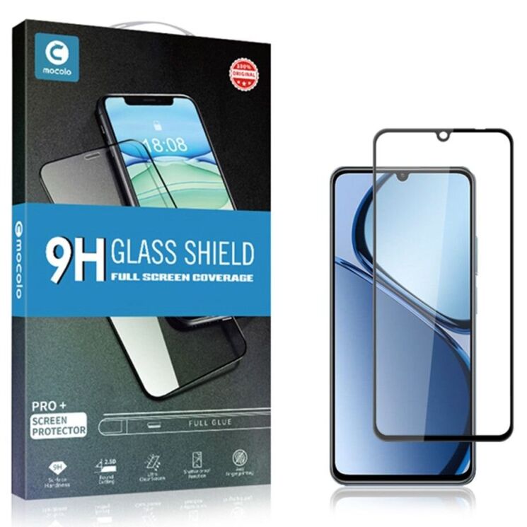 Защитное стекло MOCOLO Full Glue Cover для Realme C61 / C63 / Note 60x - Black: фото 9 из 9