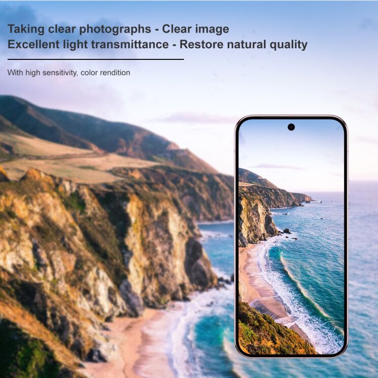 Защитное стекло на камеру IMAK Black Glass Lens для Google Pixel 10 - Black: фото 8 из 8