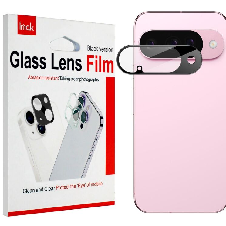 Защитное стекло на камеру IMAK Black Glass Lens для Google Pixel 10 - Black: фото 2 из 8