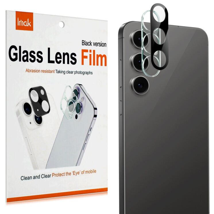 Захисне скло на камеру IMAK Black Glass Lens для Samsung Galaxy S25 FE (S731) - Black: фото 6 з 6