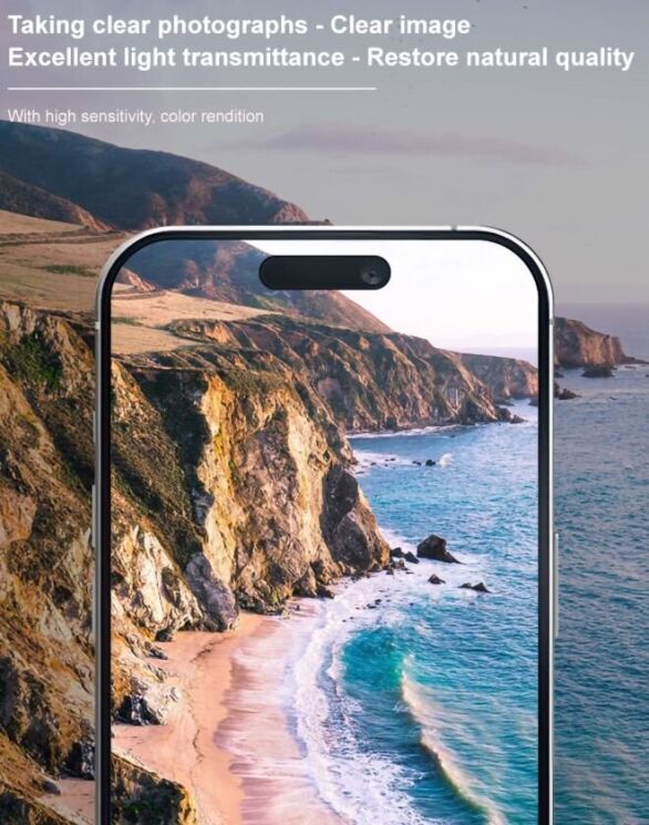 Защитное стекло на камеру IMAK Integrated Lens Protector для Apple iPhone 16 / 16 Plus - Black: фото 10 из 12