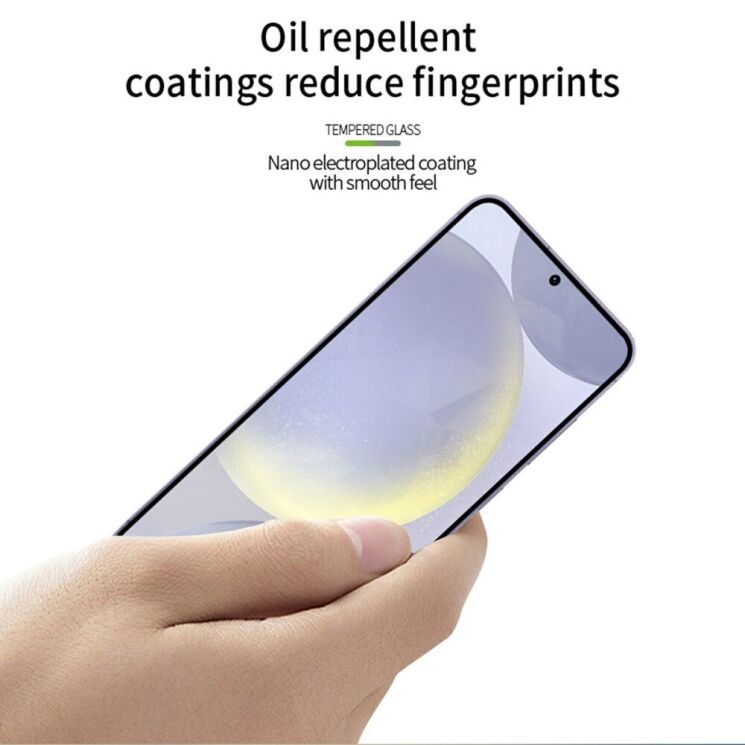 Защитное стекло PINWUYO Full Glue Cover для Samsung Galaxy S25 Plus (S936) - Black: фото 10 из 14