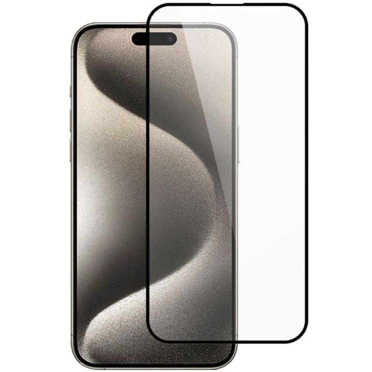 Защитное стекло RURIHAI Full Glue Screen Protect для Apple iPhone 15 Pro - Black: фото 1 из 10