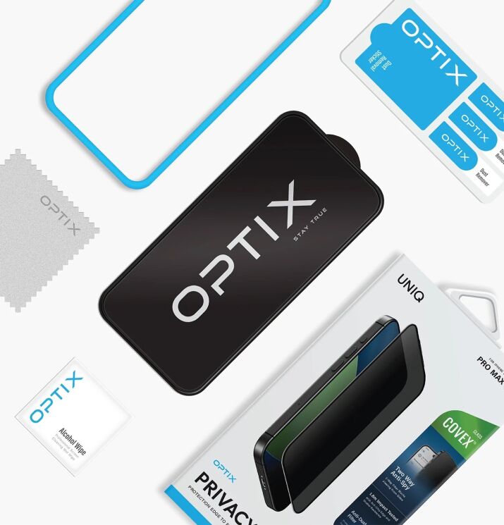 Защитное стекло UNIQ Optix Privacy для iPhone 17 Pro Max (UNIQ-IP6.9P(2025)-PRIVACY) - Black (411134B) Защитное стекло UNIQ Optix Privacy для iPhone 17 Pro Max (UNIQ-IP6.9P(2025)-PRIVACY) - Black: фото 5 из 5