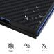 Защитный чехол ABEEL Carbon Fiber Case для Samsung Galaxy Fold 8 - Black / Red (424553BR). Фото 3 из 5