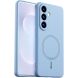 Защитный чехол ABEEL Liquid Silicone Magnetic для Samsung Galaxy S26 (S942) - Sky Blue (407273SL). Фото 1 из 7