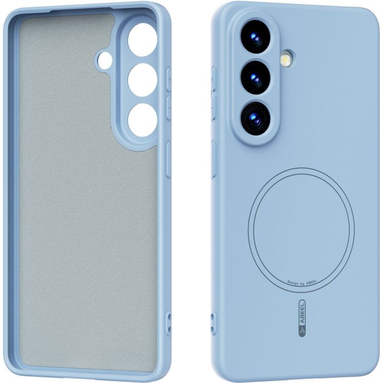 Защитный чехол ABEEL Liquid Silicone Magnetic для Samsung Galaxy S26 (S942) - Sky Blue: фото 2 из 7
