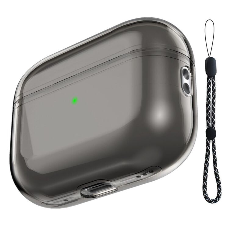 Защитный чехол AHASTYLE Crystal Case для Apple AirPods Pro 2 - Transparent Grey: фото 1 из 7