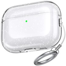 Защитный чехол AHASTYLE Split Design для AirPods Pro 3 - Transparent Glitter: фото 1 из 7