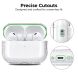 Защитный чехол AHASTYLE Split Design для AirPods Pro 3 - Transparent Glitter (390128TG). Фото 4 из 7