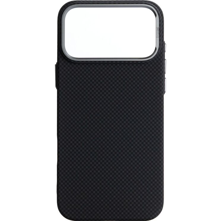 Захисний чохол ArmorStandart LikeCarbon2 MagCase для iPhone 17 Pro Max - Kevlar Black: фото 1 з 8