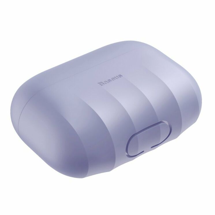 Захисний чохол BASEUS Shell Pattern для Apple AirPods Pro - Purple: фото 3 з 19