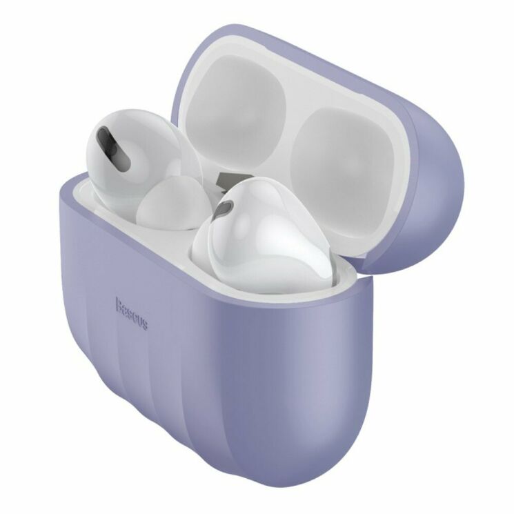 Захисний чохол BASEUS Shell Pattern для Apple AirPods Pro - Purple: фото 1 з 19