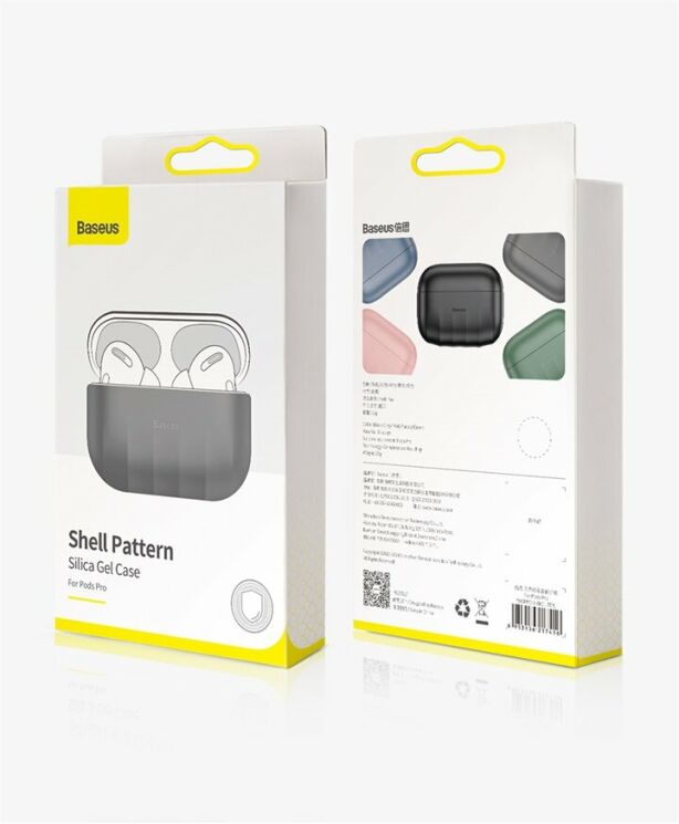 Захисний чохол BASEUS Shell Pattern для Apple AirPods Pro - Black: фото 19 з 19