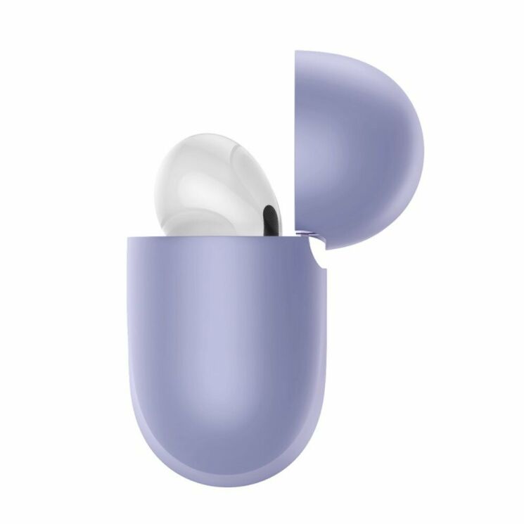 Захисний чохол BASEUS Shell Pattern для Apple AirPods Pro - Purple: фото 4 з 19